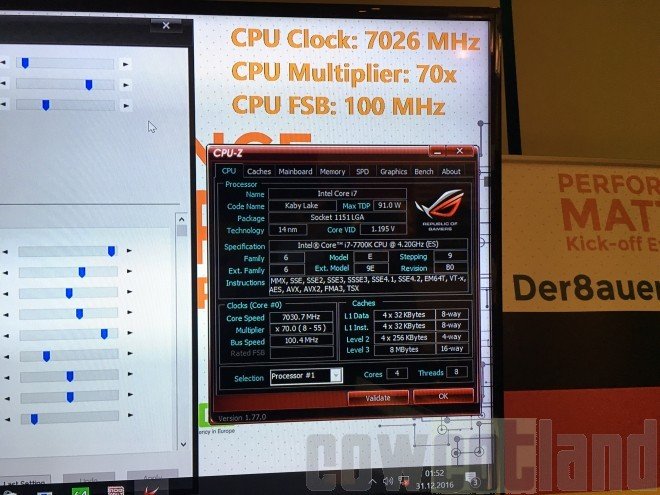 Intel Core i7 Kaby Lake разогнали до 7 ГГц. - Изображение 3 Intel Core i7 Kaby Lake разогнали до 7 ГГц. - Изображение 3