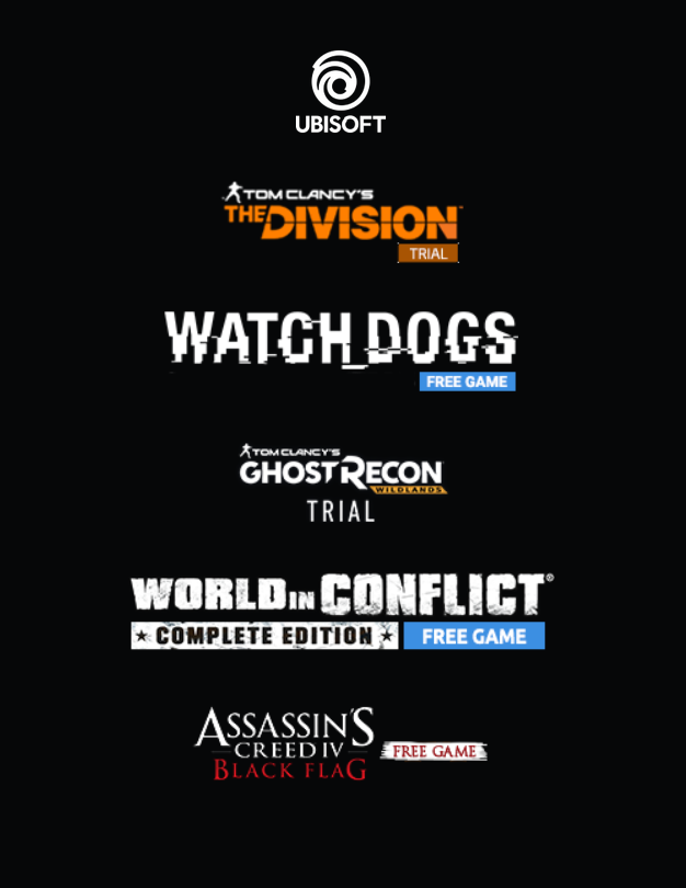 Watch Dogs, World in Conflict и Assassin’s Creed 4 бесплатно в подарок от Ubisoft. Снова!