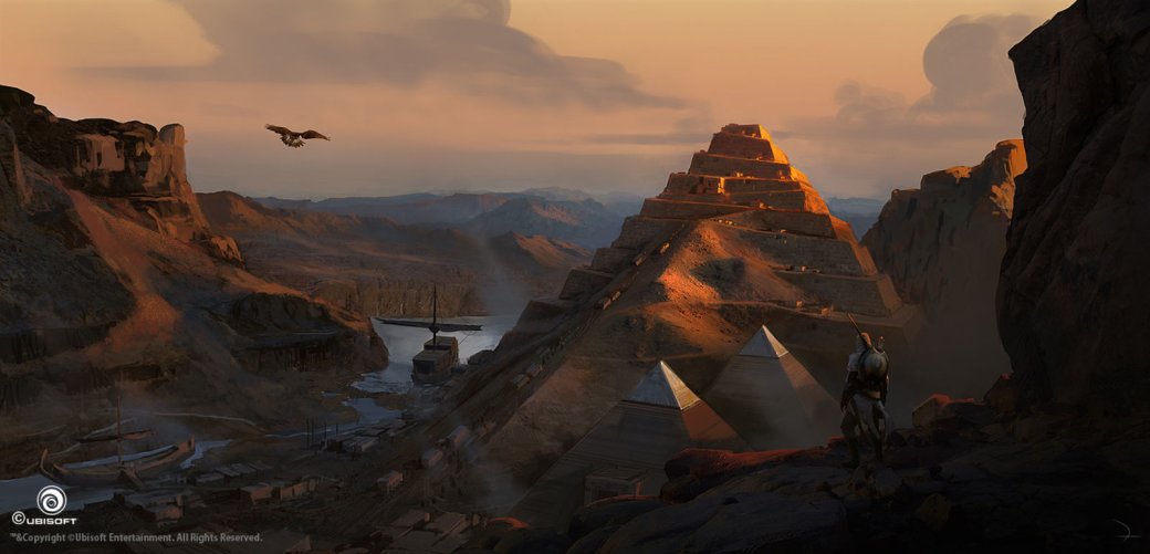 Потрясающие виды Древнего Египта (и не только) на концепт-артах Assassinʼs Creed: Origins. - Изображение 24